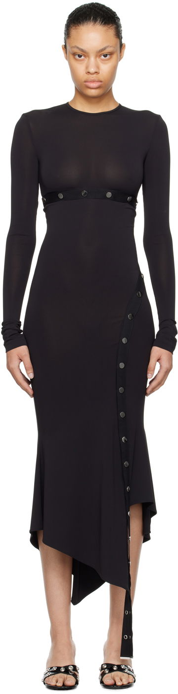 Klä The Attico Attico Studded Midi Dress Svart | 241WCM99 A014