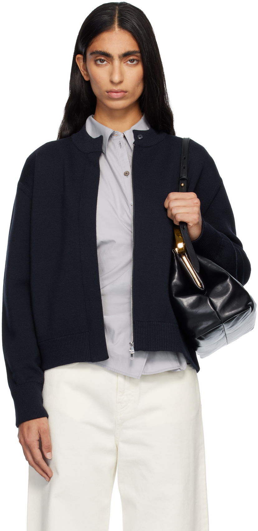 Sweater Max Mara Pelago Cardigan Mörkblå | 2521346022600