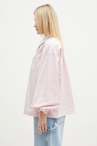 Skjorta Fiorucci Striped Balloon Sleeve Shirt Rosa | W01FPTLO170CO01PN03, 1