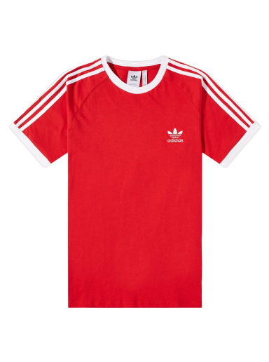 T-shirt adidas Originals 3 Stripe Tee Röd | IA4852