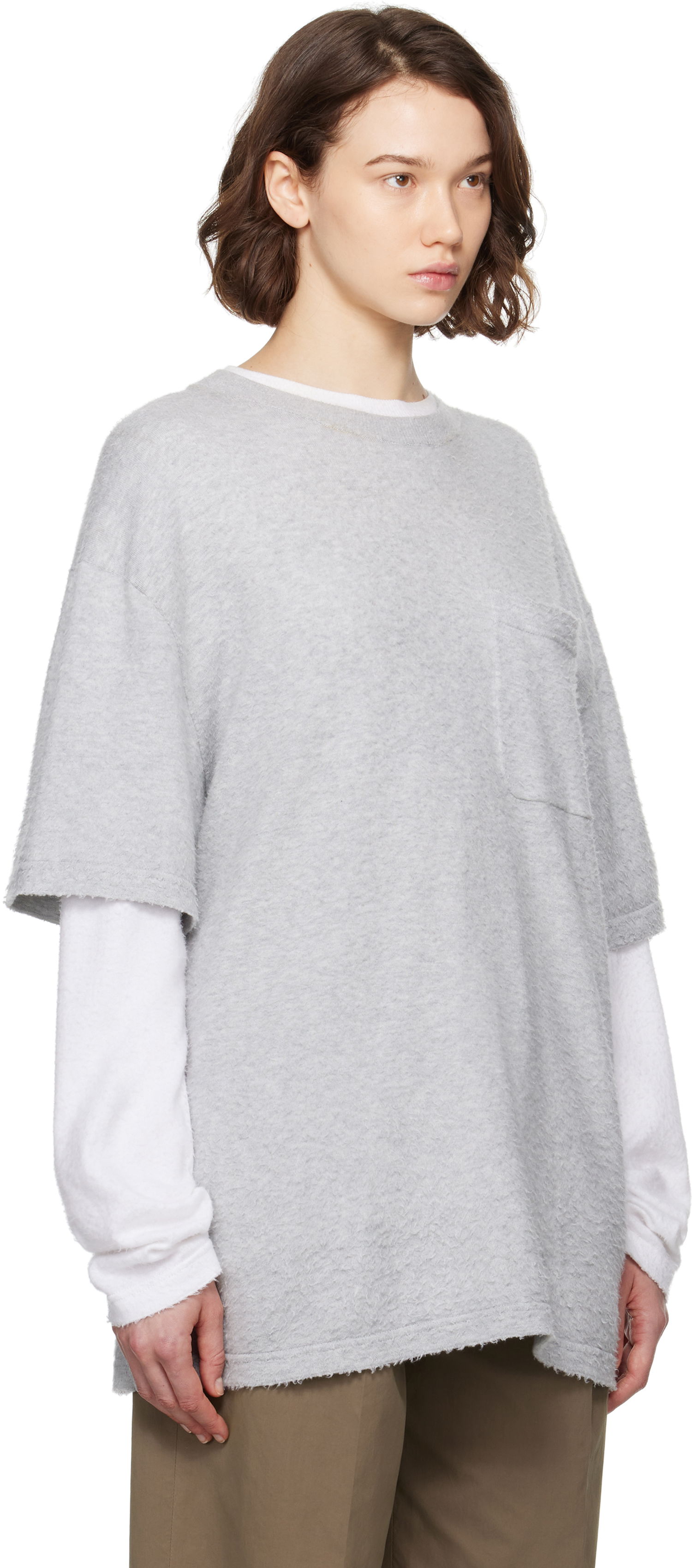 Sweater The Row The Row Kaddy Pocket T-Shirt Grå | 8943-Y916, 1