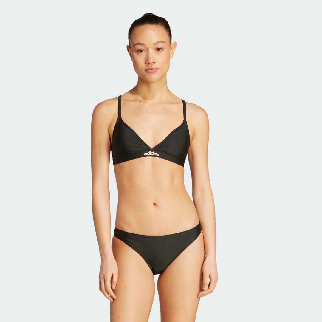 Badkläder adidas Performance Adjustable Triangle Bikini Top and Bottoms Svart | JM8159, 0