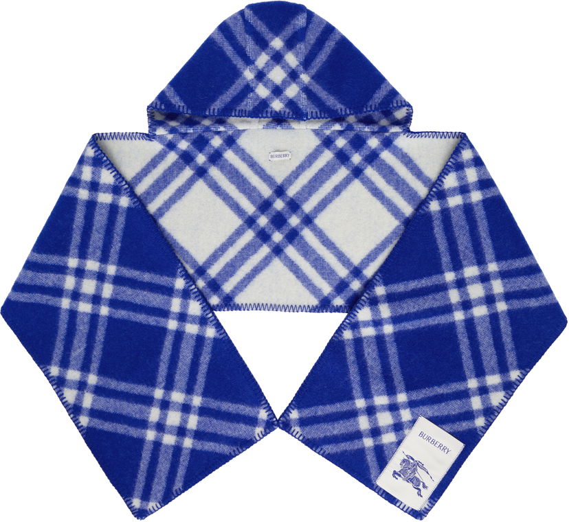 Halsduk Burberry Burberry Hooded Scarf Blå | 8105691