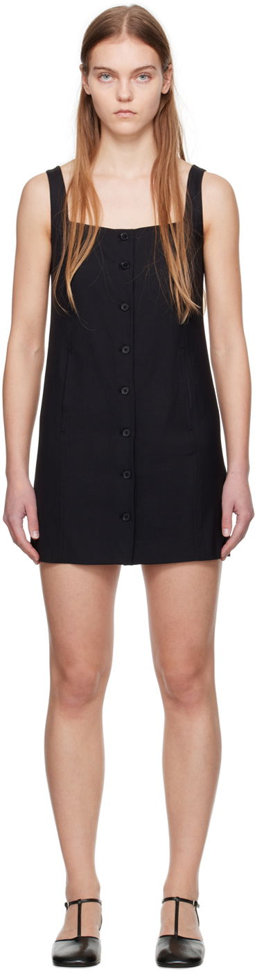 Klä Loulou de Saison Loulou de Saison Idon Button-Front Minidress Svart | IDON