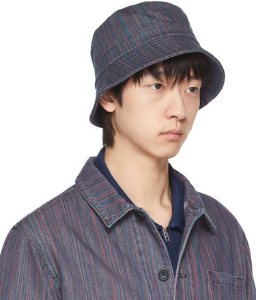 Hatt YMC YMC Upcycled Stripe Denim Bucket Hat Flerfärgad | PHSAF, 1