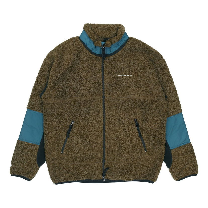 Jacka Converse Fleece Sherpa Jacket Brun | 10018039-A03