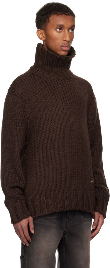 Sweater We11done We11done Chunky Turtleneck Sweater Brun | WD-KT3-24-651-U-BR, 1