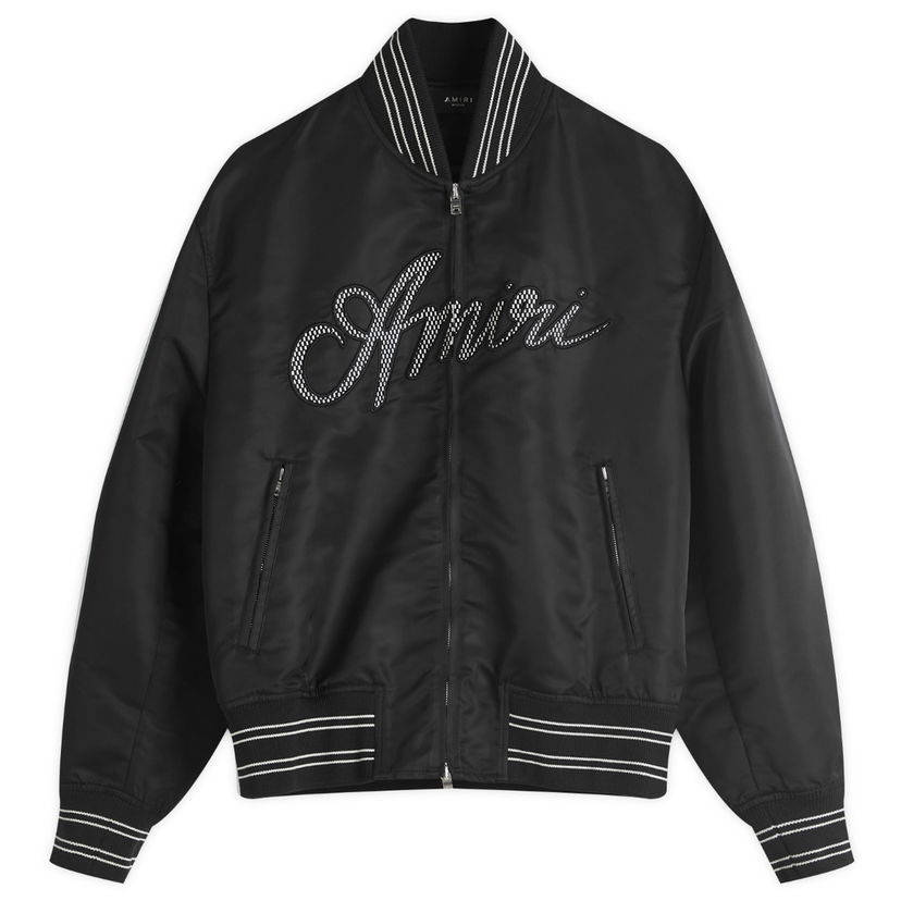 Bomberjacka AMIRI AMIRI Script Bomber Jacket, Size Large Svart | AMOUBB1037-001