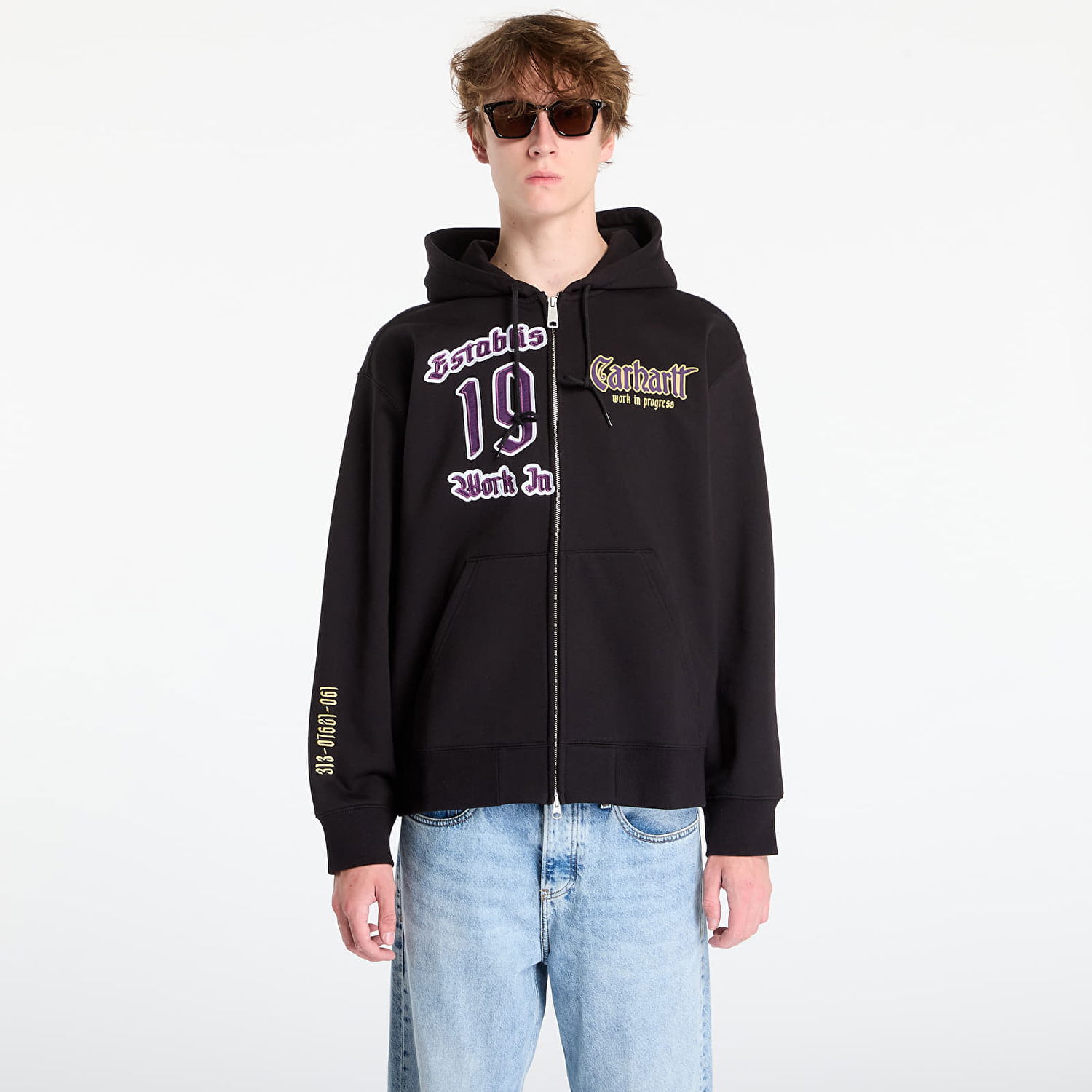 Sweatshirt Carhartt WIP Sweatshirt Hooded Dual Sweat Jacket UNISEX Svart | I035611.89XX, 0