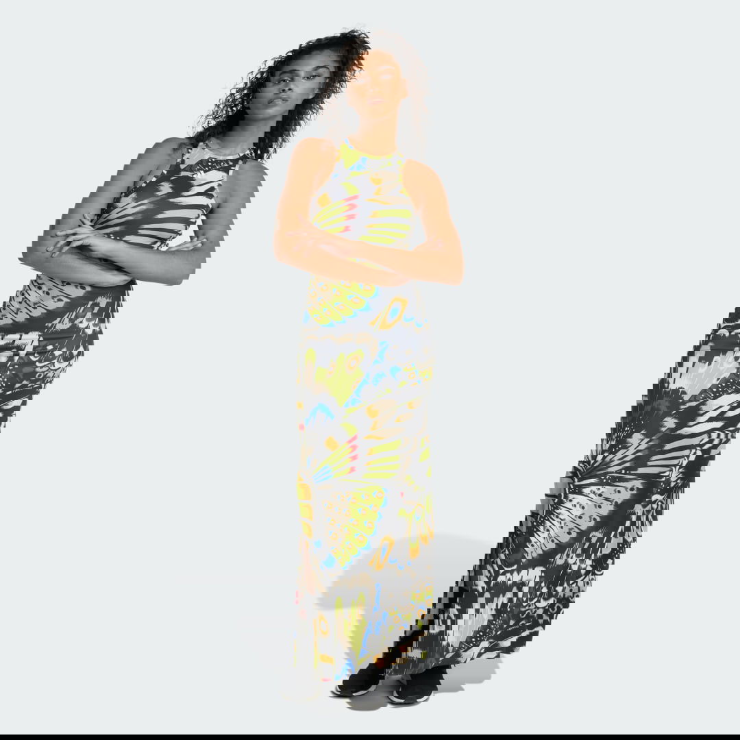 Klä adidas Performance adidas X FARM Butterfly Print Maxi Dress Flerfärgad | JL8610, 0