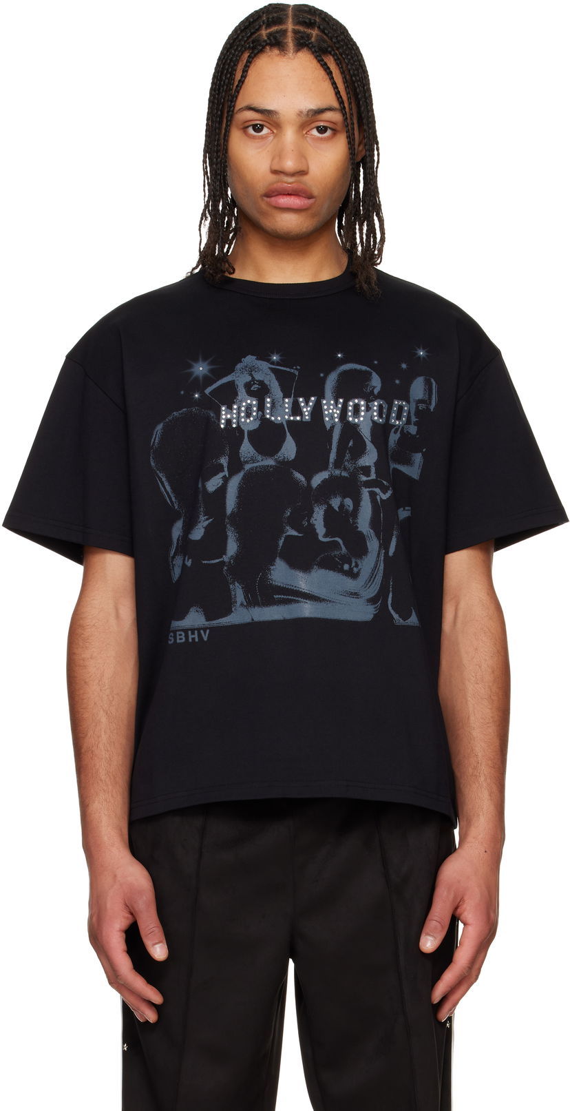Crop top MISBHV MISBHV 'Hollywood' Graphic T-Shirt Svart | 250M111