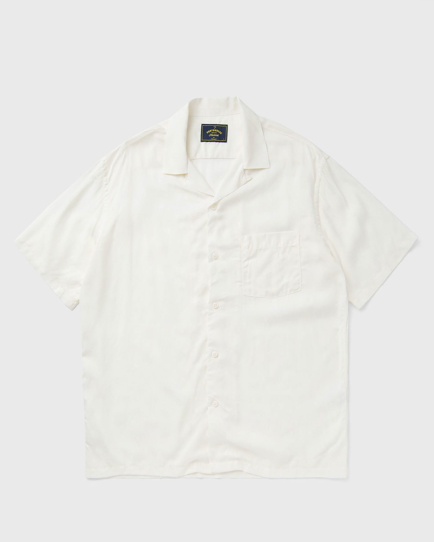 Skjorta Portuguese Flannel MODAL JACQUARD PALM TREE WHITE men Shortsleeves white in size:XXL Vit | SS24.0061-WHITE, 0