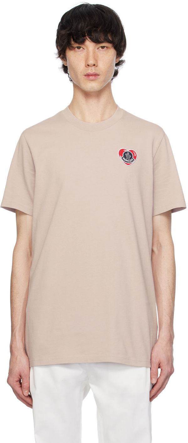 T-shirt Moncler Heart T-Shirt Beige | J10918C000218390T, 0