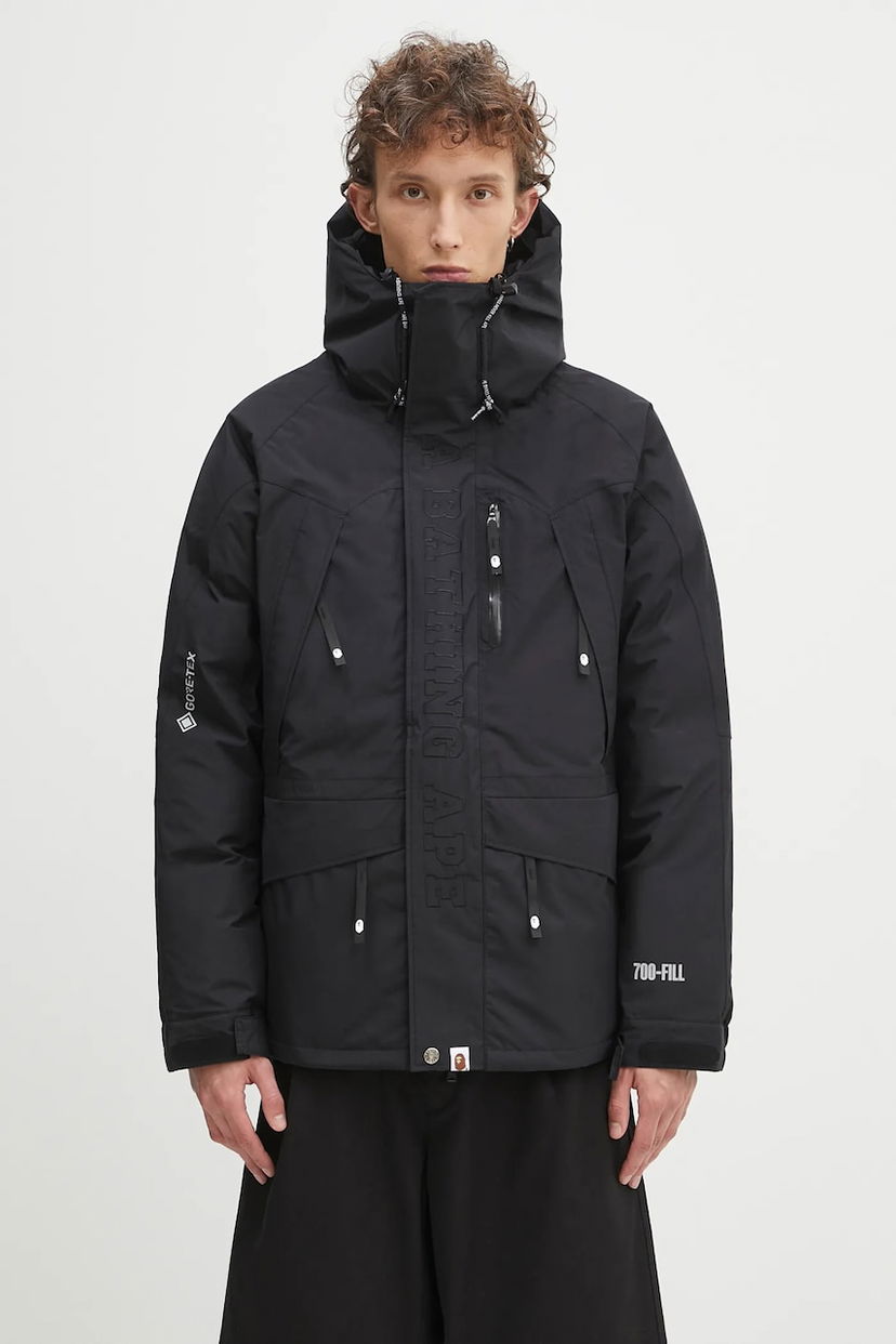 Parkas BAPE A Bathing Ape Gore-Tex 700-Fill Snowboard Down Jacket Svart | 1K70144004
