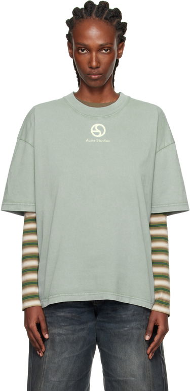 T-shirt Acne Studios Acne Studios Logo T-Shirt Grön | CL0360-, 0