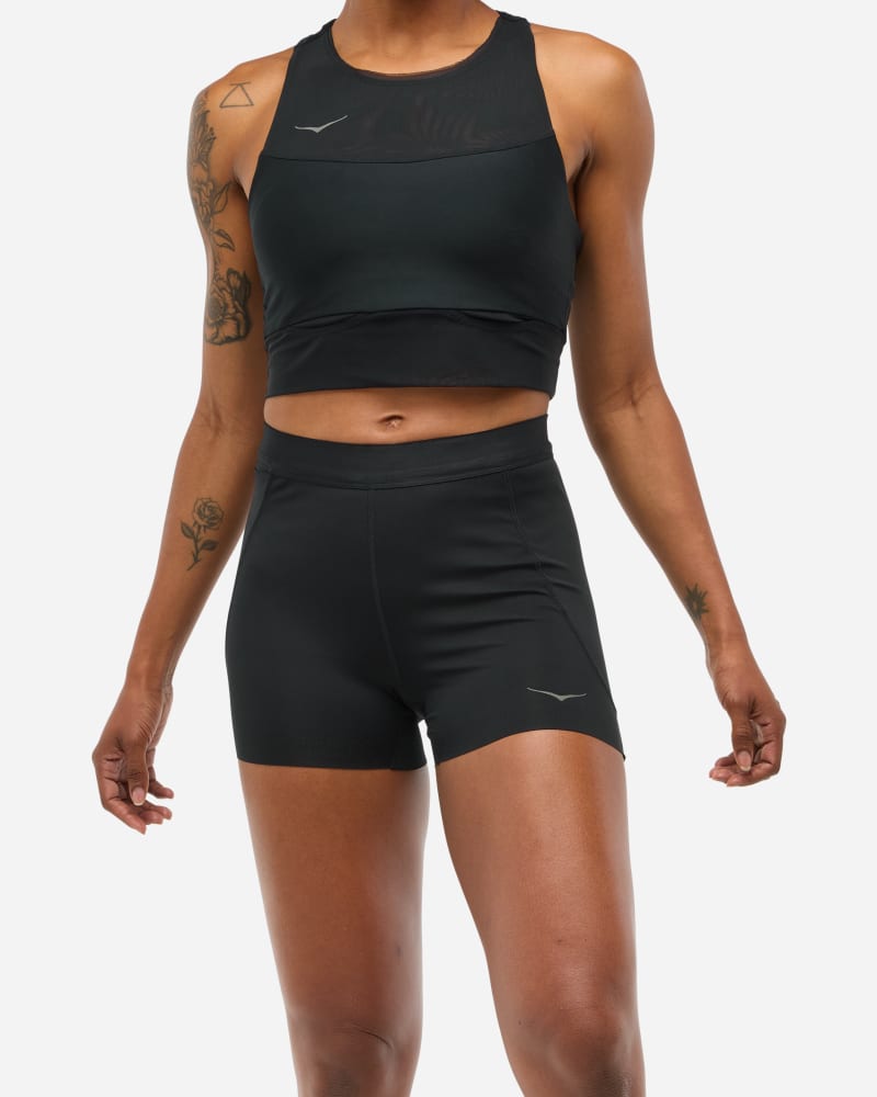 Shorts Hoka One One Novafly 3" Knit Shorts Svart | 1164151-BLK