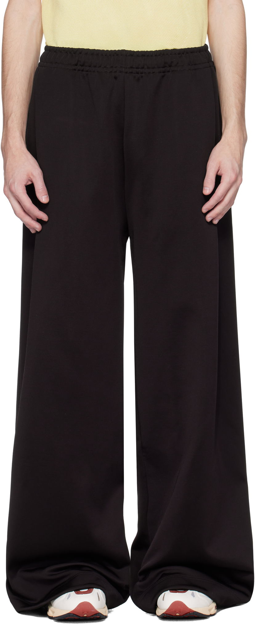 Träningsbyxor Lacoste Lacoste Runway Oversized Trousers Svart | XH6771