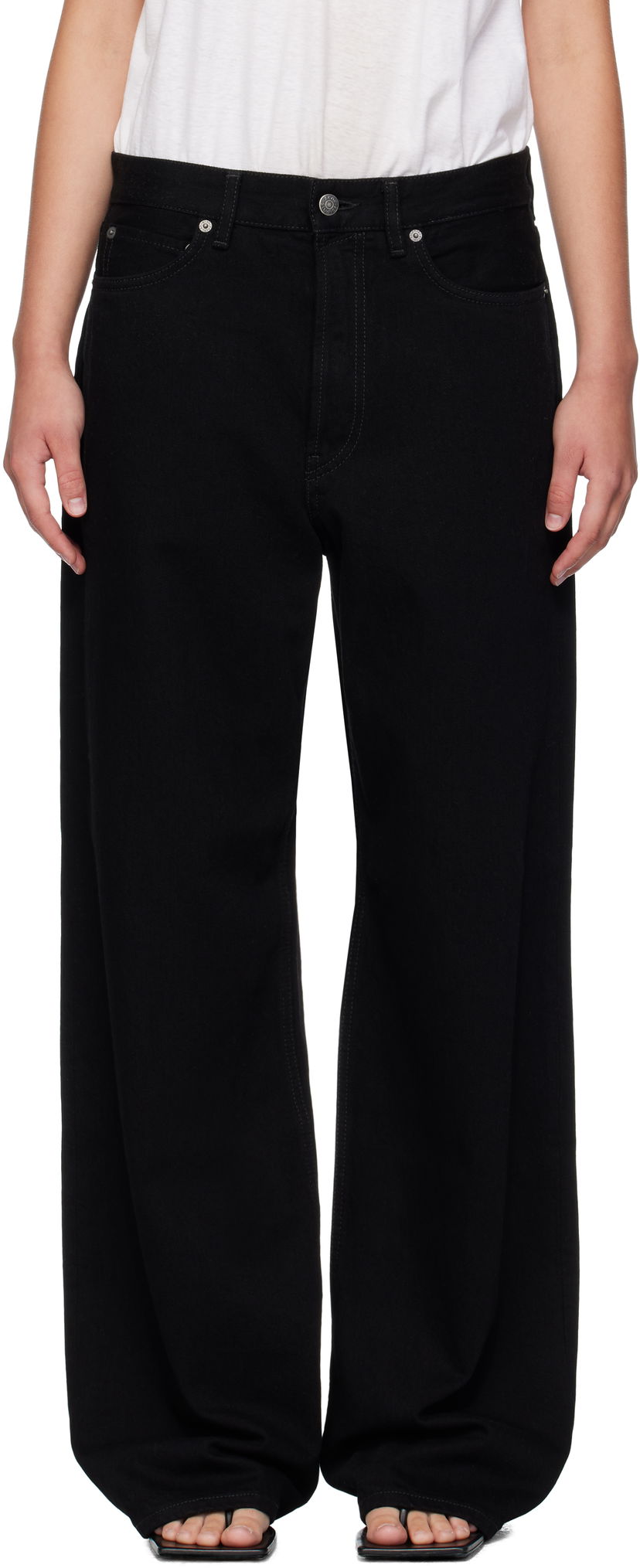 Jeans Acne Studios Acne Studios Loose Fit 1981 Jeans Svart | C00100-