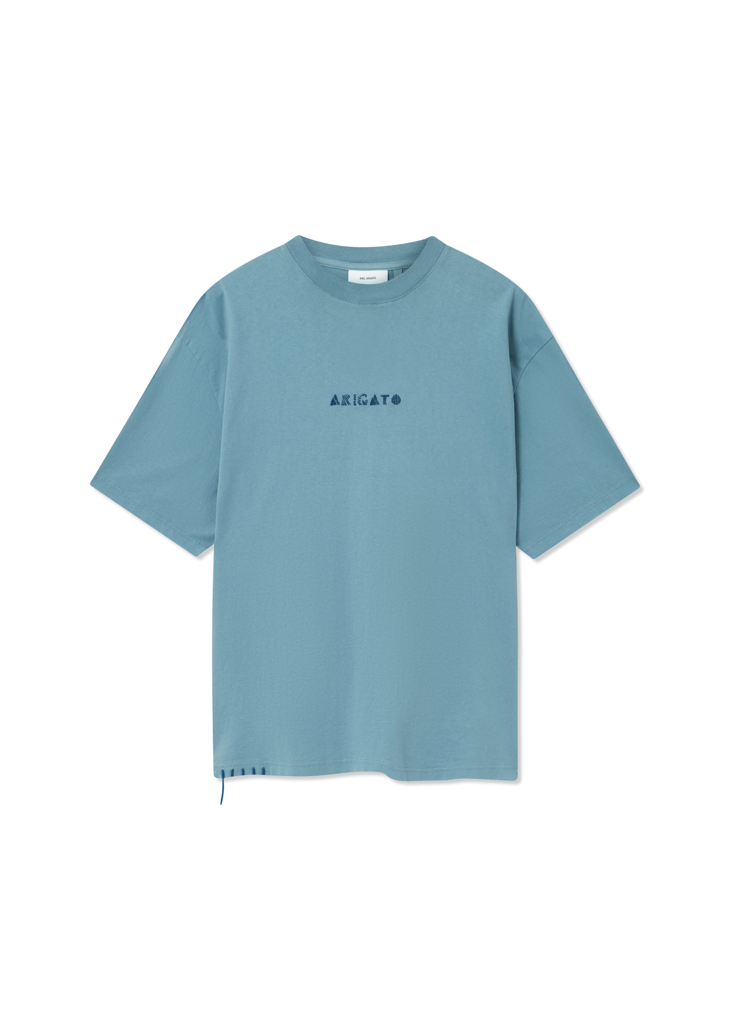 T-shirt AXEL ARIGATO Men's Relaxed Fit T-Shirt with Logo Embroidery Blå | A3443003, 1