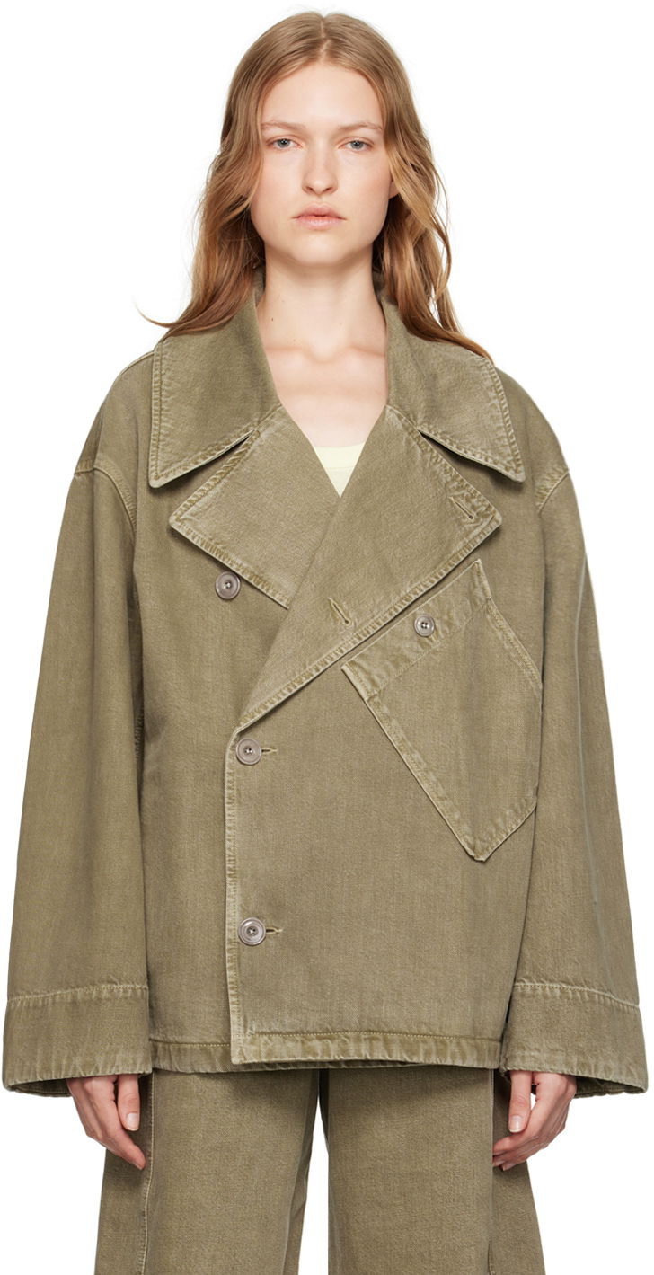 Jacka LEMAIRE Lemaire Dispatch Denim Jacket Grön | OW334 LD1017, 0