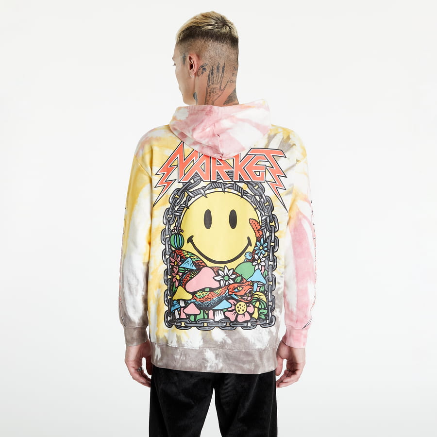 Sweatshirt MARKET Iron Tie-Dye Hoodie Beige | 397000372 tie-dye, 1