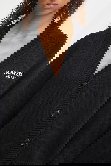 Sweater KENZO Kenzo Boke Flower Placed Cardigan Svart | FF62CA7063LA, 3