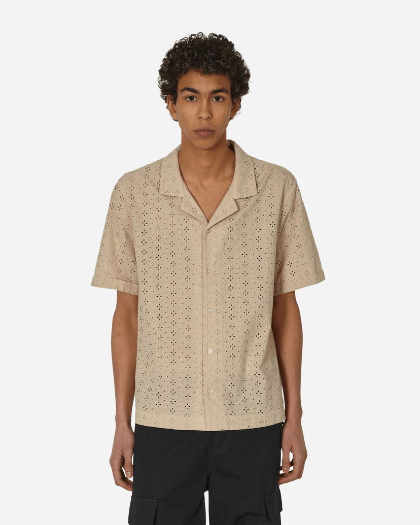 Skjorta GUESS Camp Shirt Pearl White Beige | M4GH79WEUC0 G047