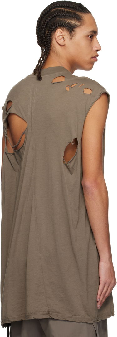 Linne Rick Owens Rick Owens DRKSHDW Hollywood Tarp Sleeveless T-Shirt Brun | DU01E3158 BHDSD, 2