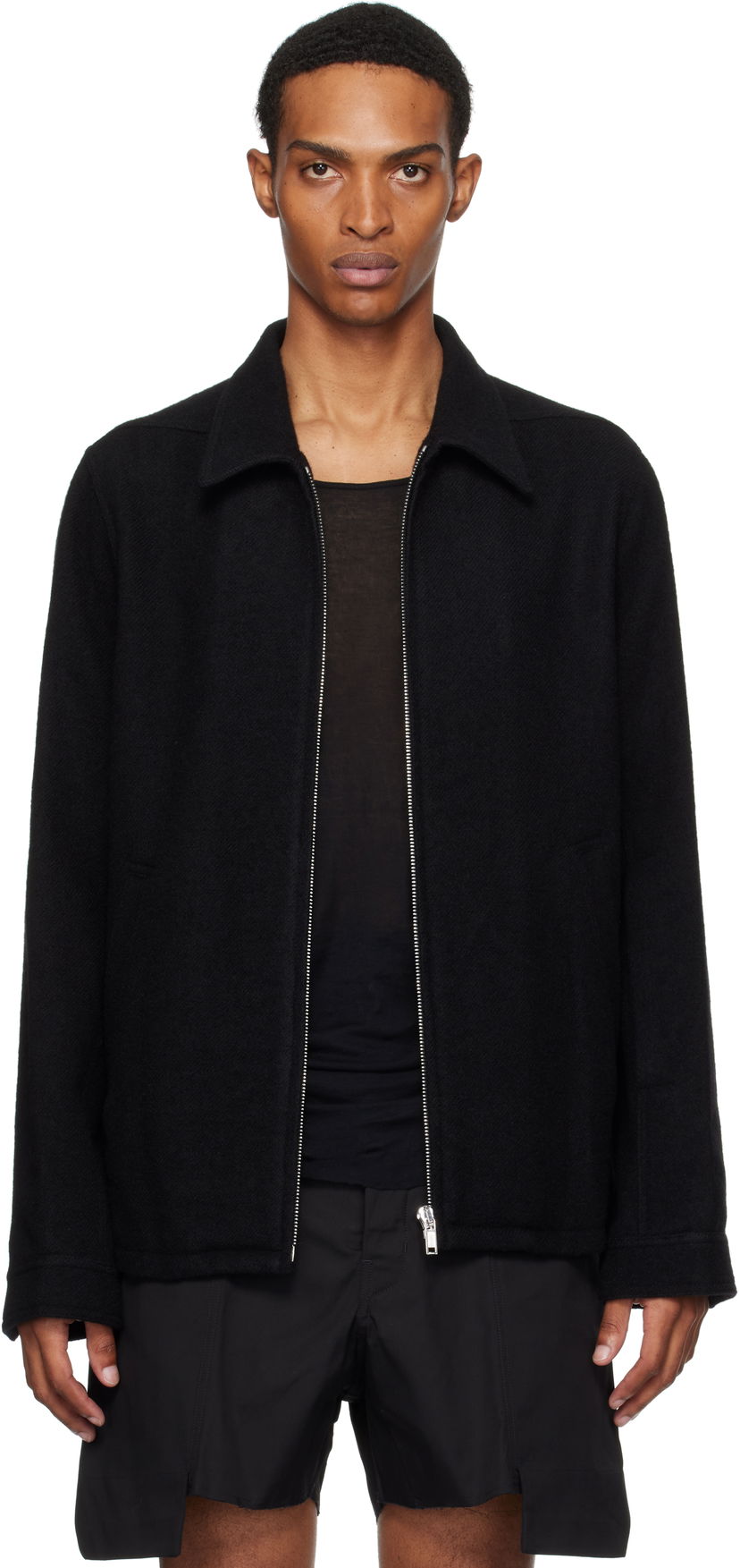 Jacka Rick Owens Rick Owens Concordians Brad Jacket Svart | RU02E1764 WBD
