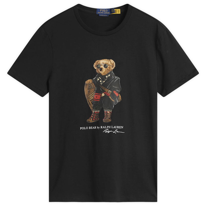 T-shirt Polo by Ralph Lauren Holiday Bear T-Shirt Svart | 710P00094001-BLK