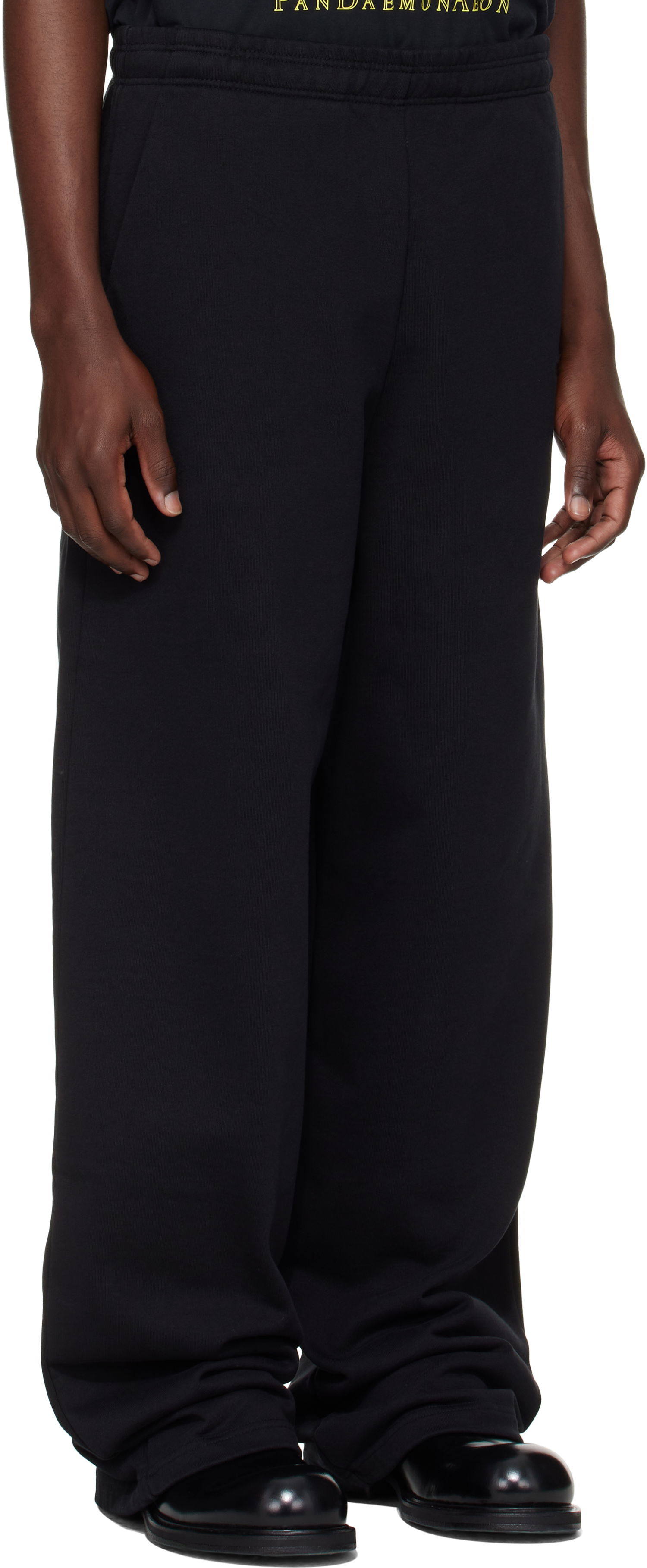 Träningsbyxor VETEMENTS Vetements Logo Baggy Sweatpants Svart | UH76SP200B, 1