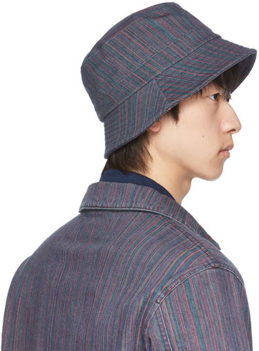 Hatt YMC YMC Upcycled Stripe Denim Bucket Hat Flerfärgad | PHSAF, 2