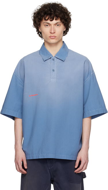Polotröja JW Anderson JW Anderson Oversized Logo Polo Blå | SH0358-PG1764, 0
