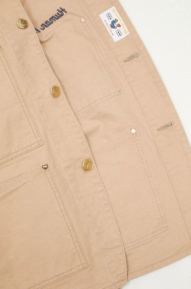 Jacka Human Made Washed Duck Coverall Jacket Beige | HM28JK013, 4