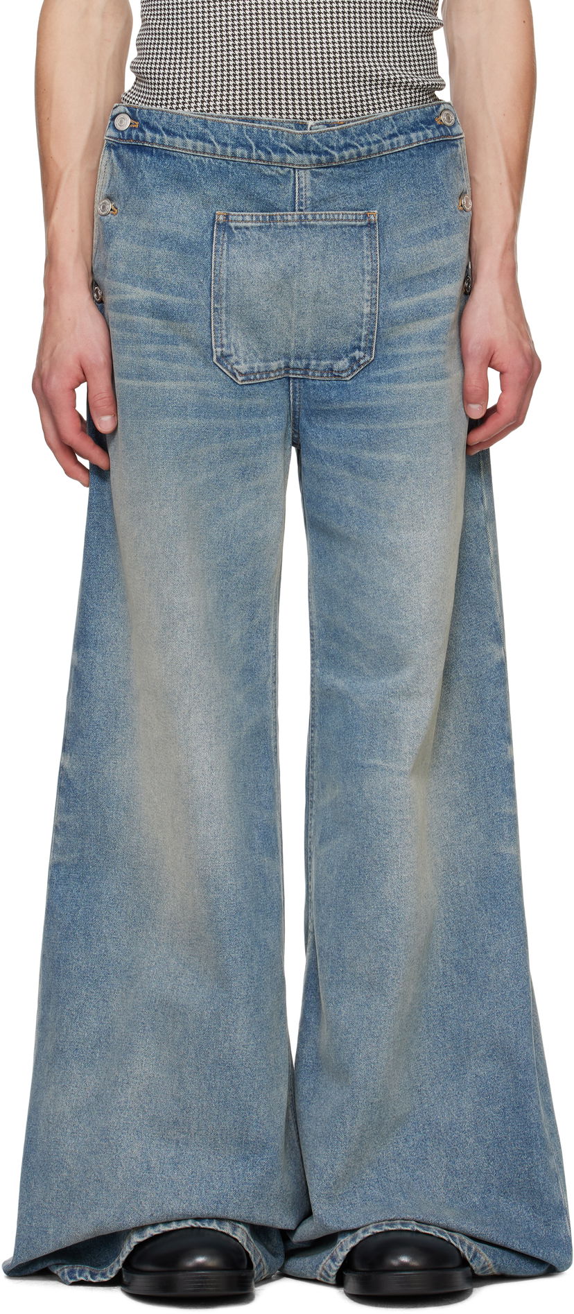 Jeans Courrèges Courrèges One Pocket Baggy Jeans Blå | 324DPA238DE0033