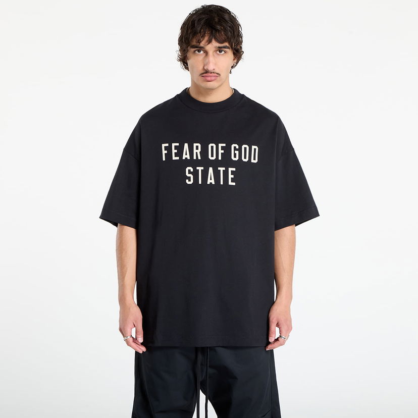 T-shirt Fear of God Fear of God Essentials 90's Short Sleeve T-Shirt Svart | 125SP254470F-861