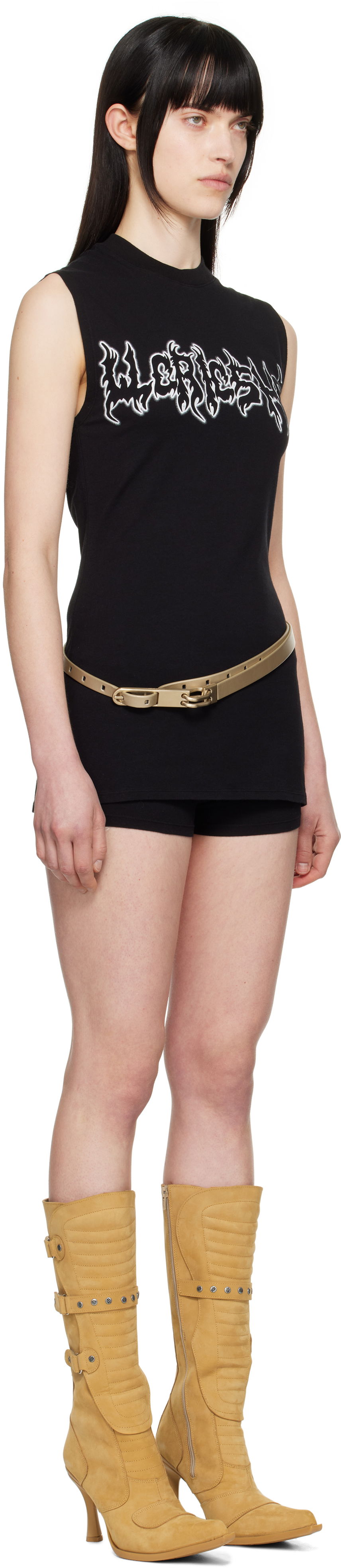 Linne 032C 032c Super Bad Jersey Minidress Svart | S25-WRC-2621-050, 1