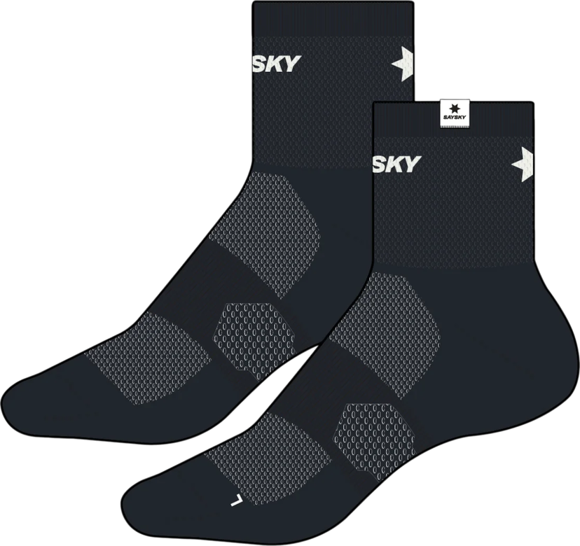Strumpor Saysky Saysky Logo Combat Quarter Socks Svart | xuaso402c901-xuaso402c901