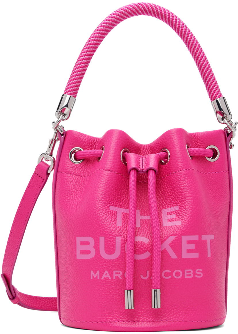 Handväska Marc Jacobs Marc Jacobs 'The Leather Bucket' Bag Rosa | H652L01PF22