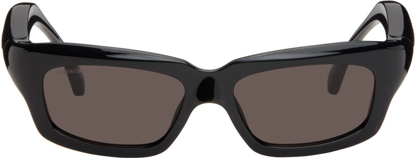 Solglasögon Balenciaga Balenciaga Rectangular Sunglasses Svart | BB0385S-001