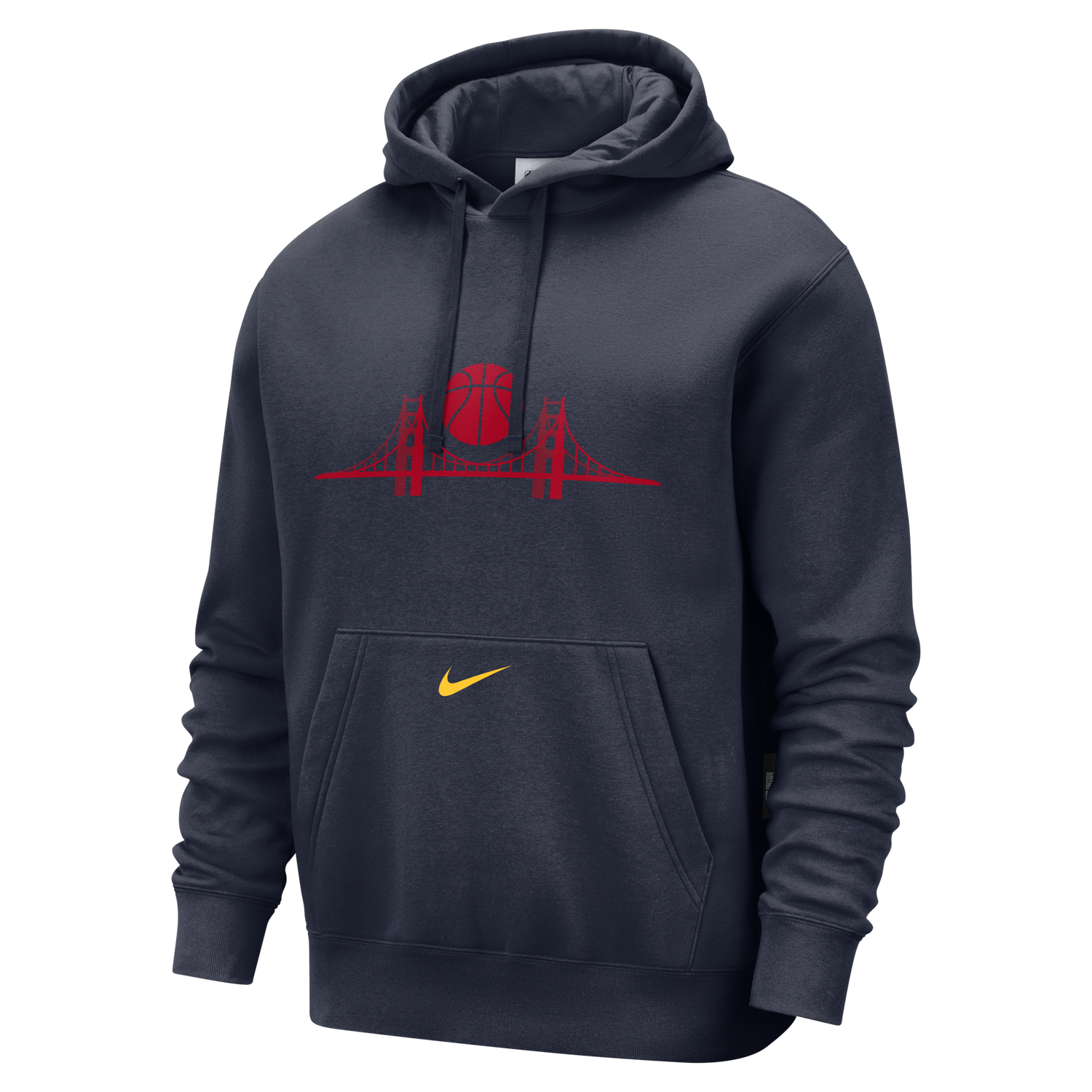 Sweatshirt Nike NBA Golden State Warriors Club City Edition Fleece Hoodie Blå | FZ0597-419, 1