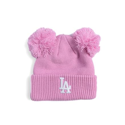 Mössa New Era LA Dodgers Double Pom Beanie Rosa | 60565279