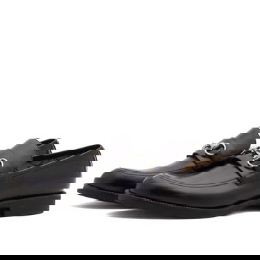 Sneakers och skor Gucci Tempe Horsebit Leather Loafer with Rubber Sole, Size EU 39 Svart | 812152-AAD7W-1000, 2