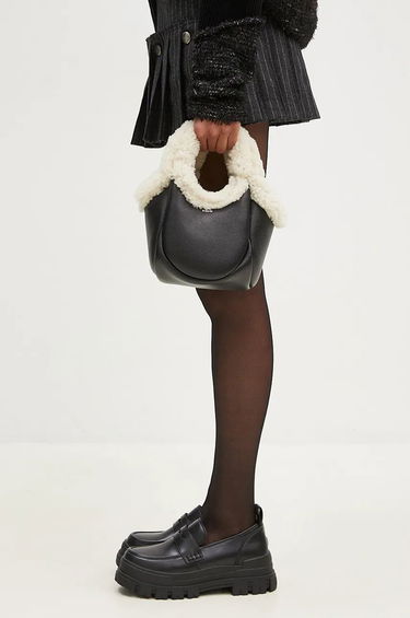 Tygpåse Coperni Mini Shearling Bucket Bag Svart | COPBA69840S, 6