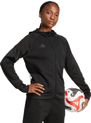 Sweatshirt adidas Performance Tiro 25 Full-Zip Hoodie Svart | JD9079, 3