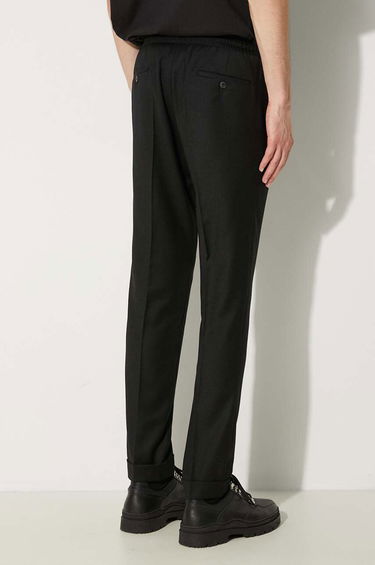 Byxor Paul Smith Paul Smith Wool Blend Tapered-Fit Drawstring Trousers Svart | M1R.921T.N00109, 2
