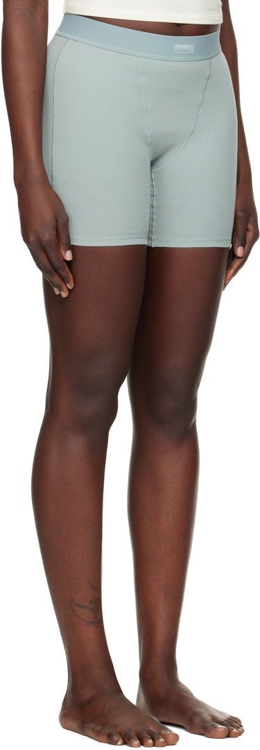 Kropp SKIMS Ribbed Boxer Shorts Grön | BO-BOX-5595W, 1