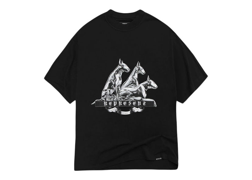 T-shirt Represent Clo Represent Bullterrier T-Shirt Jet Black Svart | M05210-01