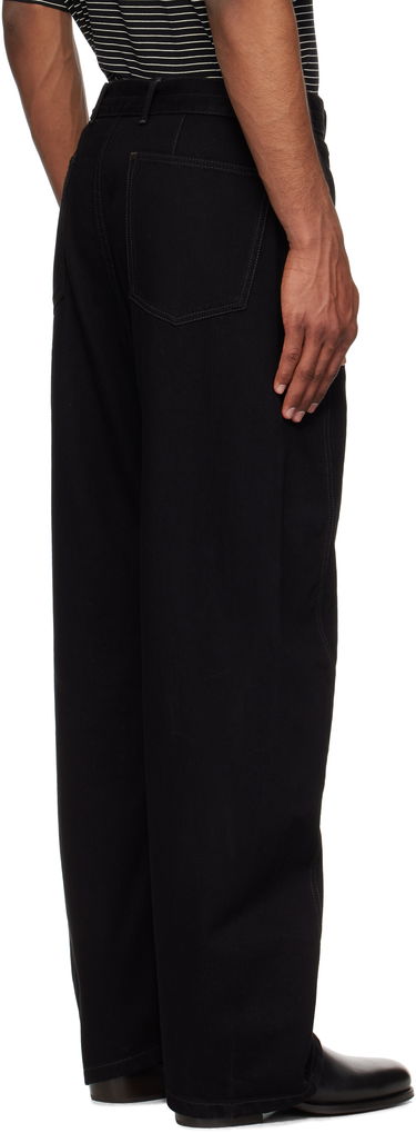 Byxor LEMAIRE Lemaire Twisted Belted Jeans Svart | PA326 LD1031, 2