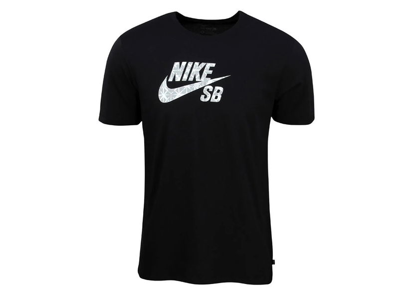 T-shirt Nike SB Geo Dye Icon Tee Black Svart | 658429-010